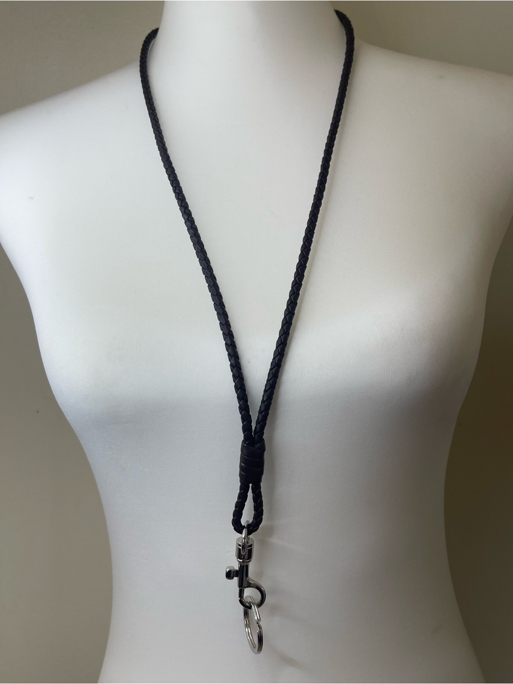 Bottega Veneta Intrecciato leather lanyard